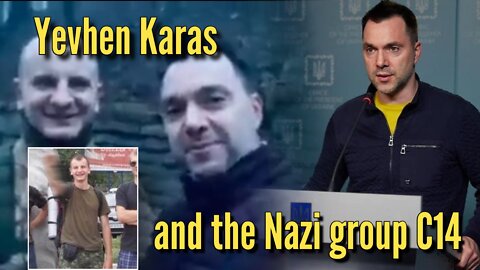 Yevhen Karas, the founder of the Ukrainian Nazi group C14.