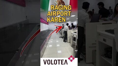 Angry passenger demolishes check in counters