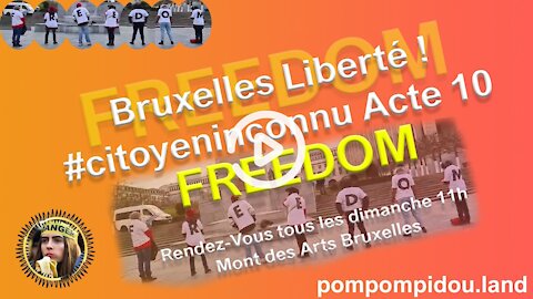 Bruxelles Liberté ! #citoyeninconnu​ Acte 10