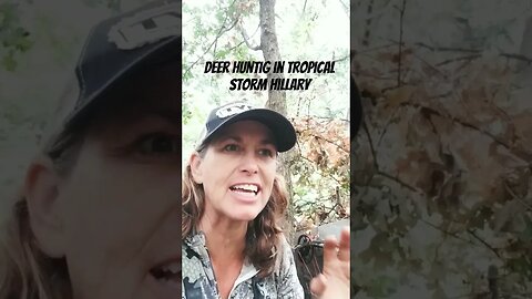 deer hunting in tropical storm Hilary. #deerhunting #hoytwoman #solohunter #hunting