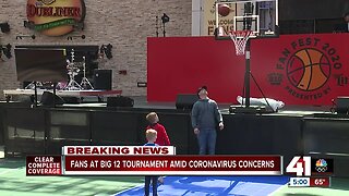 Fans at Big 12 tournament amid coronavirus concerns