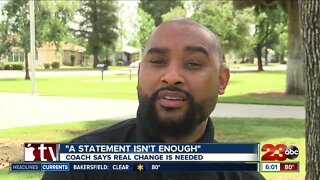 Coach says real change is needed: "A statement isn't enough"