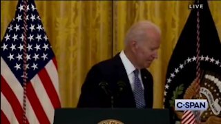 Bizarre Biden: ‘Now I‘m Supposed To Stop And Walk Out Of The Room Here’