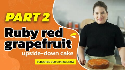 Delicious red grapefruit cake part 2 #shorts