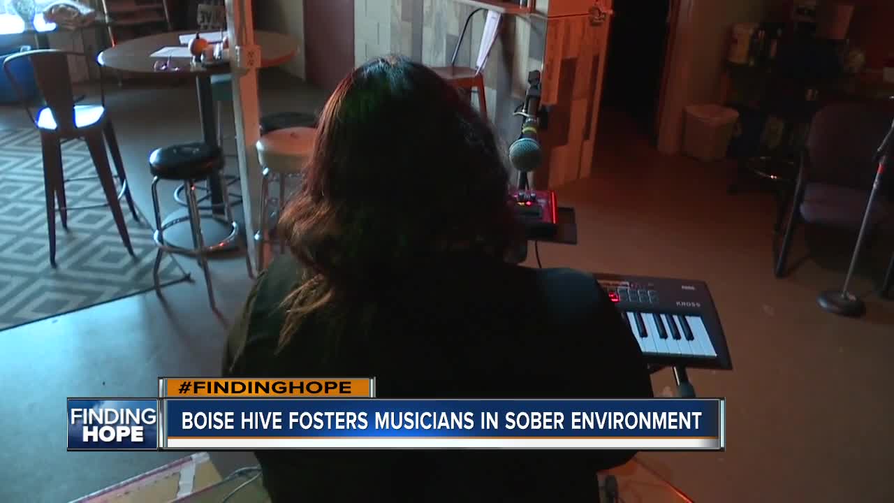 #FINDINGHOPE: Sober rehearsal space 'Boise Hive' helps musician maintain recovery from opioids