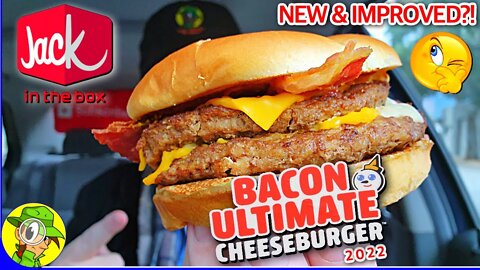 Jack In The Box® BACON ULTIMATE CHEESEBURGER 2022 Review 🃏🥓🍔 New & Improved?! 🤔 Peep THIS Out! 🕵️‍♂️