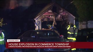 Home explosion injures 2 in Commerce Township