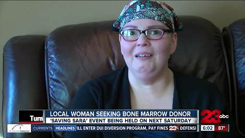 A local woman is looking for her perfect bone marrow match by holding a bone marrow drive