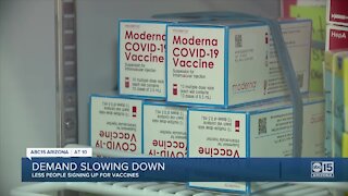 Valley healthcare worker sees drop in COVID-19 vaccine appointment scheduling