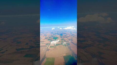 Flying over Europe (scenes from my airplane window) 🎧World View by Pamela Storch