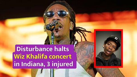 Disturbance halts Wiz Khalifa concert in Indiana, 3 injured #wizkhalifa #news #usa #usanewstoday