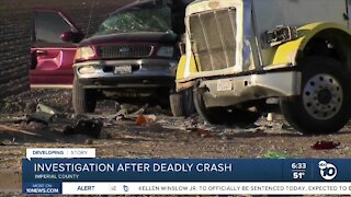 Federal agencies conduct investigations into deadly crash in Imperial County
