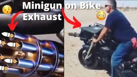 Crazy Minigun Exhaust & Bike | Awesome & Funny Moments, Drift & More! | Daily Dose Of Cars & Bikes