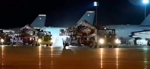 USAF B-52H Long-Range Bombers Being Loaded With Nuclear Warheads