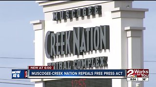 Muscogee Creek Nation repeals Free Press Act