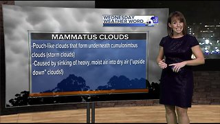 Rachel's Wednesday Weather Word: Mammatus clouds