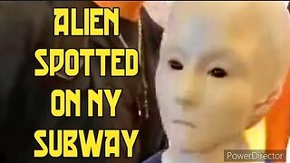 VIRAL ALIEN SPOTTED ON SUBWAY IN NEW YORK #somepeopleabouttocroaknews