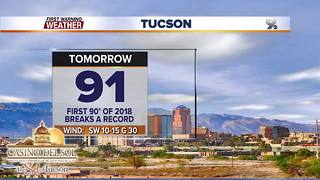 Chief Meteorologist Erin Christiansen's KGUN 9 Forecast Wednesday, March 21, 2018