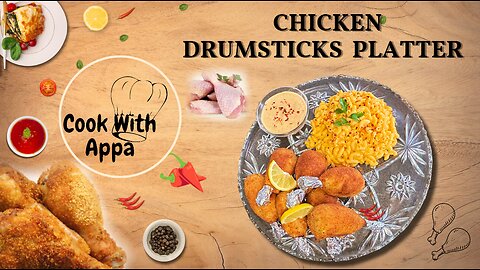 Chicken Drumsticks Platter /Drumsticks Platter /Chicken Platter #drumstickrecipes #deliciouschicken