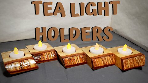 SCRAPWOOD CANDLE HOLDERS FOR TEALIGHTS OR VOTIVES | #lockdowncrafting