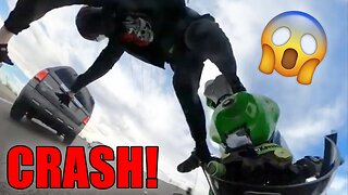 I Flipped Over The Handlebars! - Best Motorcycle Crashes, Road Rage & Close Calls of 2023 [Ep.2]