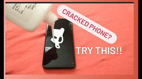 Did you know you can do this to temporarily fix your cracked phone screen??