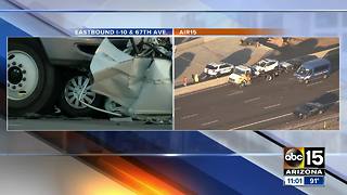 One person killed in crash at the I-10 and 51st Avenue Monday morning