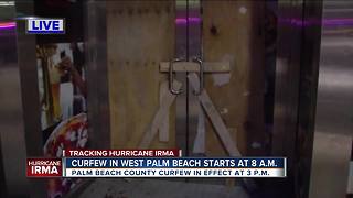 Downtown West Palm Beach quiet as Irma approaches