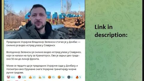 Ukrainians shelling civilians while Zelenski is in Donbas