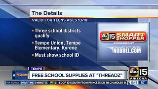 Free school supplies for students in the Valley