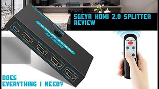 SGEYR HDMI 2.0 4K Switch Splitter Review