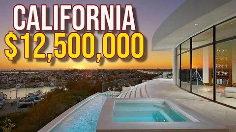 Inside $12,500,000 Newport Beach Mega Mansion