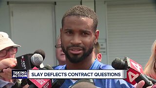 Slay deflects contract questions at Lions Training Camp