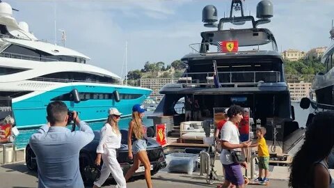 Brutal Ferrari SP2 Monza next to Ferrari superyacht Ferrari-superfan 🤩 [8k]