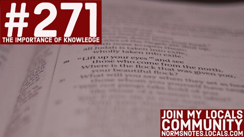 Bible Q-n-A 271: The Importance of Knowledge