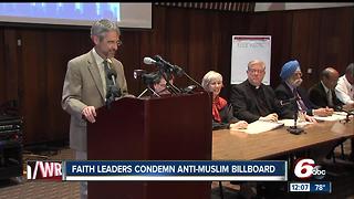 Faith leaders comdemn anti-Muslim billboard