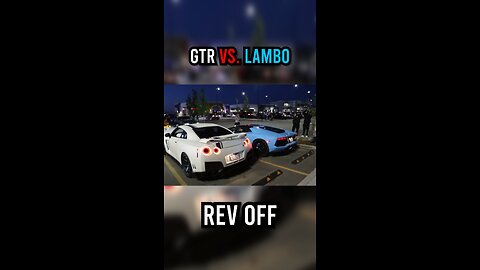 ITS A REV OFF!!!! R35 GTR vs Aventador!