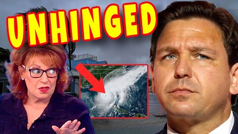 Unhinged Joy Behar ATTACKS Ron DeSantis And BLAMES him for Hurricane Ian as it DEVASTATES Florida