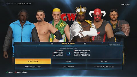 CGWA Pandemonium 015 | Skoota & Team Timbeau vs Kings Of The Beltway | WWE 2K23 Universe Mode