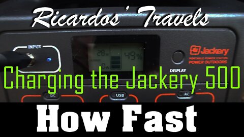 Jackery Explorer 500 | How Fast will it Charge on 110V AC