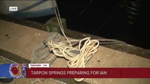JJ Burton in Pinellas County| Tarpon Spring businesses are closed. People who live on boats have been asked to evacuate, but some boat captains are staying to make sure their boats aren't destroyed by the hurricane. They know that police might not be abl