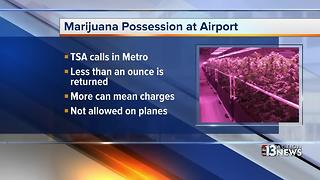 You can take pot to the airport, but you can't bring it on the plane