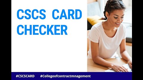 CSCS Card Checker | Check your CSCS Card