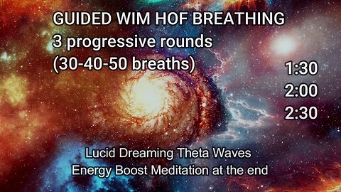 Best morning starter: Wim Hof breathing + Dandapani energy meditation