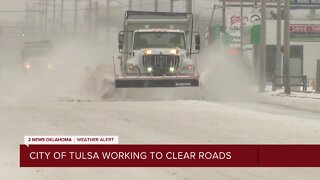 City of Tulsa Working to Clear Roads