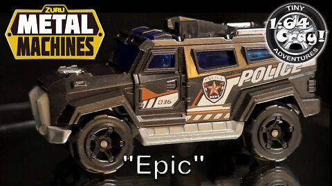 "Epic" in Black Police Livery- Model by Metal Machines by ZURU