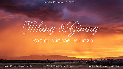 Tithing & Giving