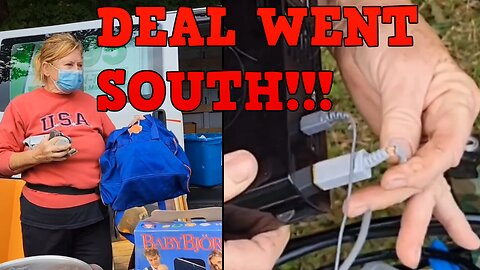WII U DEAL GOES COMPLETELY SOUTH AT THE FLEA MARKET!!!