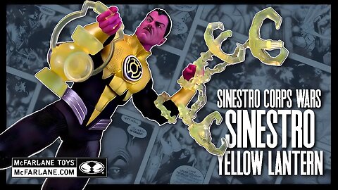 McFarlane Toys DC Multiverse Sinestro Corps Wars Yellow Lantern Sinestro Figure @TheReviewSpot