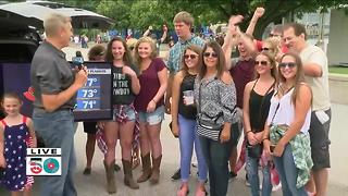 Concert Goers Visiting with Brian Gotter